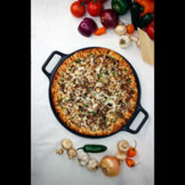 Philly Cheese Steak Pizza Feast.